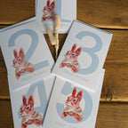 Squirrel Numbered Birthday Card