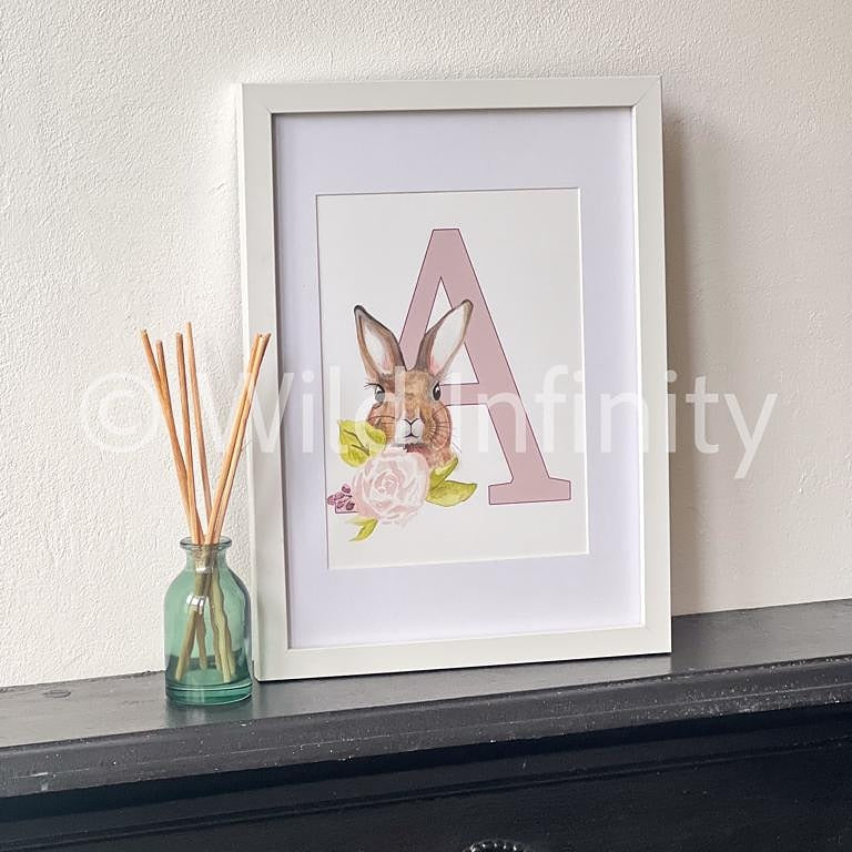 Bunny Watercolour Nursery Prints