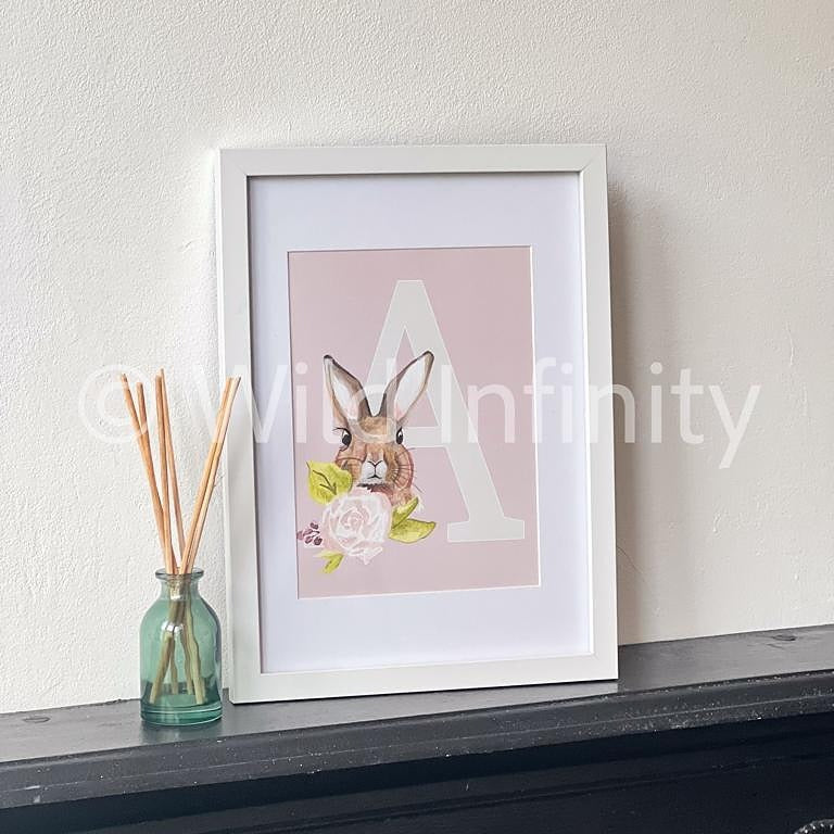 Bunny Watercolour Nursery Prints