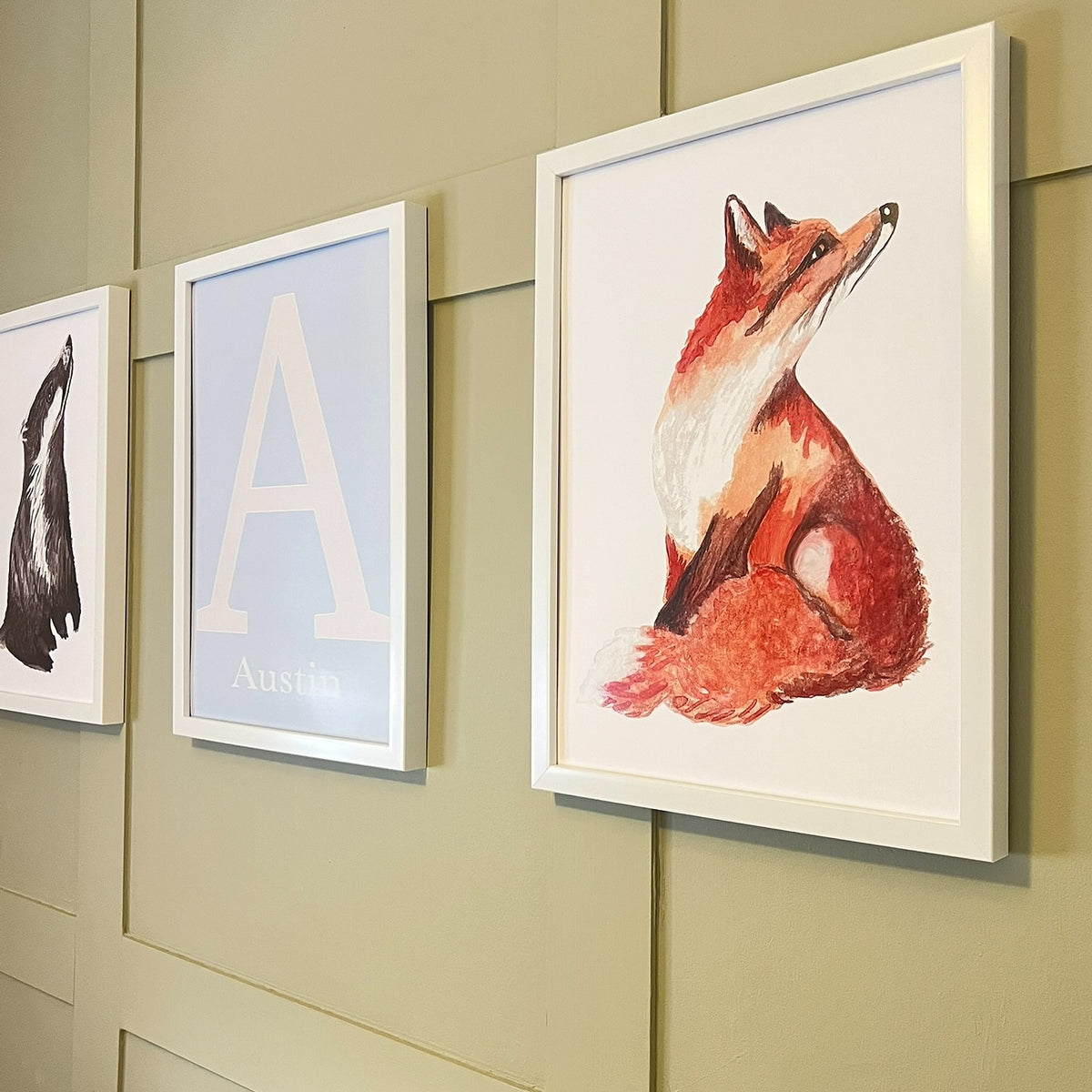 Fox Watercolour Nursery Prints