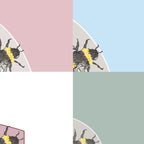 Bee Watercolour Nursery Print